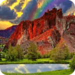 Logo of Red Mountain Live Wallpaper android Application 